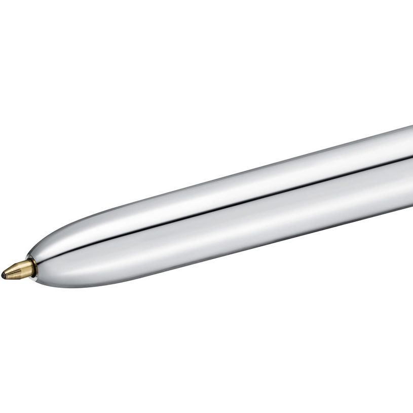 3086123310384-BIC 4 Couleurs Shine - Stylo à bille 4 couleurs - corps argent-P_400011349_5-4