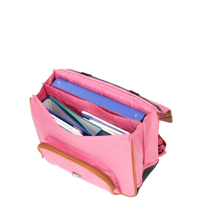 3663991061008-Cartable Tann's 38 cm - 2 compartiments - Portofino rose-P_400011354_4-3