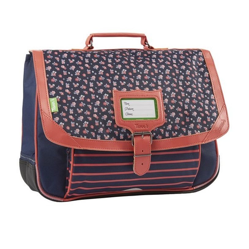 404000113607-Cartable Tann's 38 cm - 2 compartiments - Ambre fleurs-P_400011360_1-0