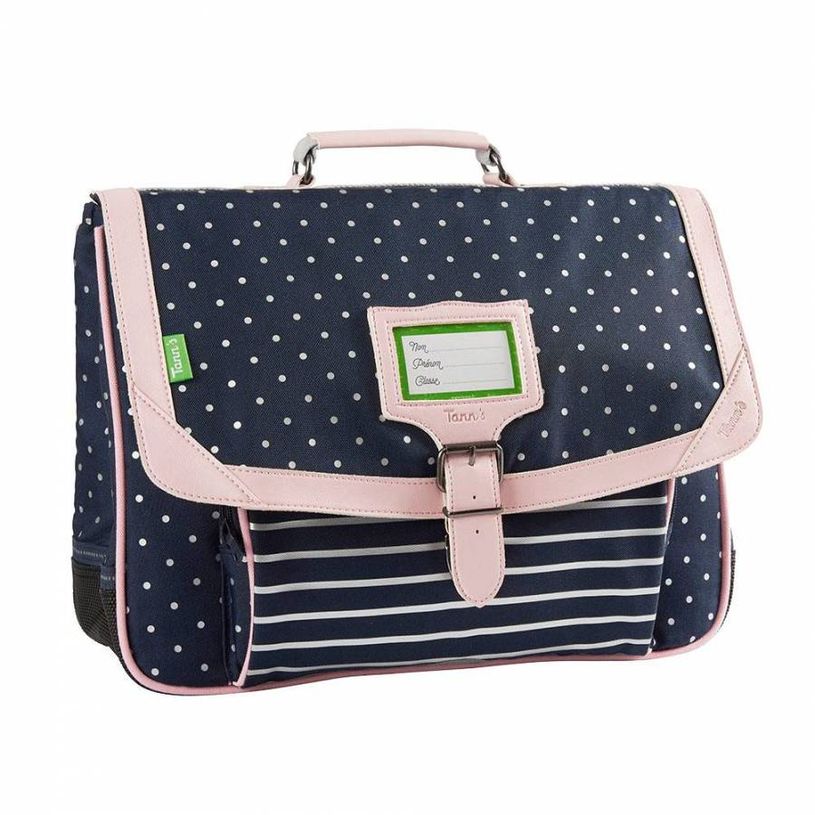 404000113614-Cartable Tann's 38 cm - 2 compartiments - Jade pois-P_400011361_1-0