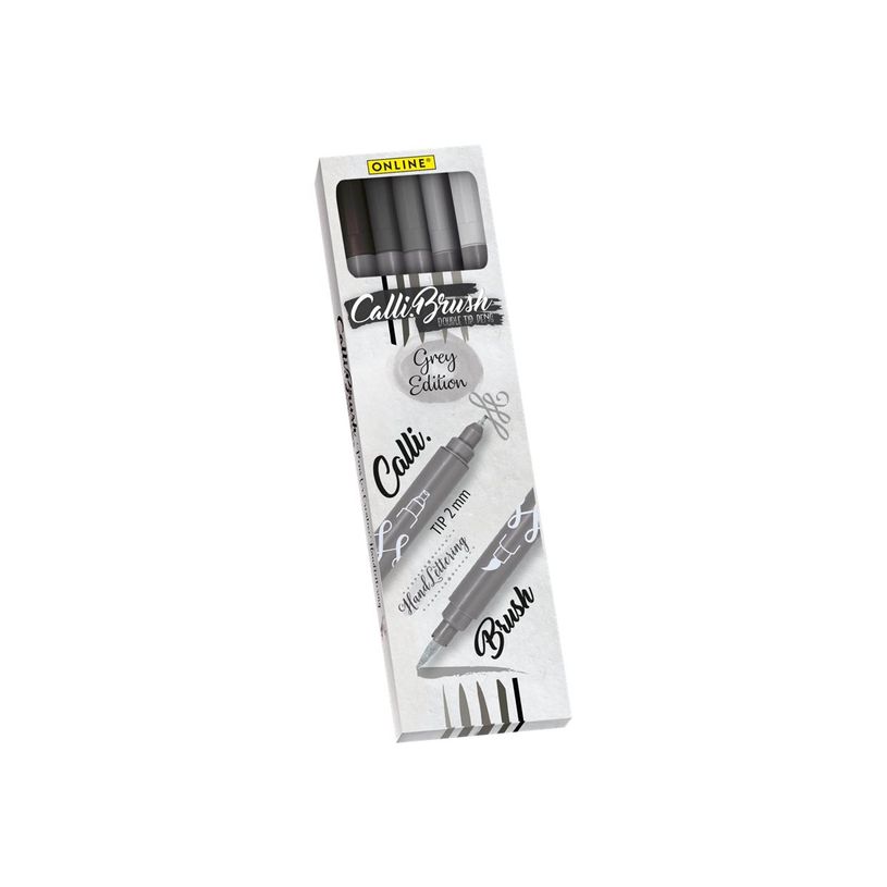 4014421191052-Online Calli.Brush Grey Edition - 5 Stylos pinceaux à double embout - couleurs grises ass-P_400011417_1-0