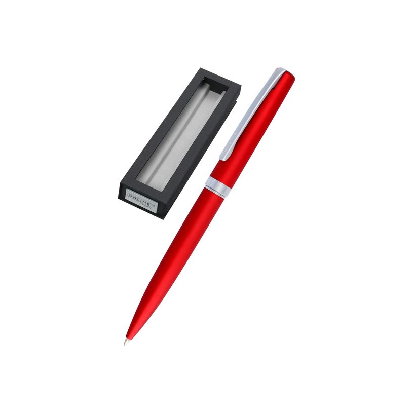 4014421346414-Online Eleganza - Stylo à bille - rouge satin-P_400011433_5-2