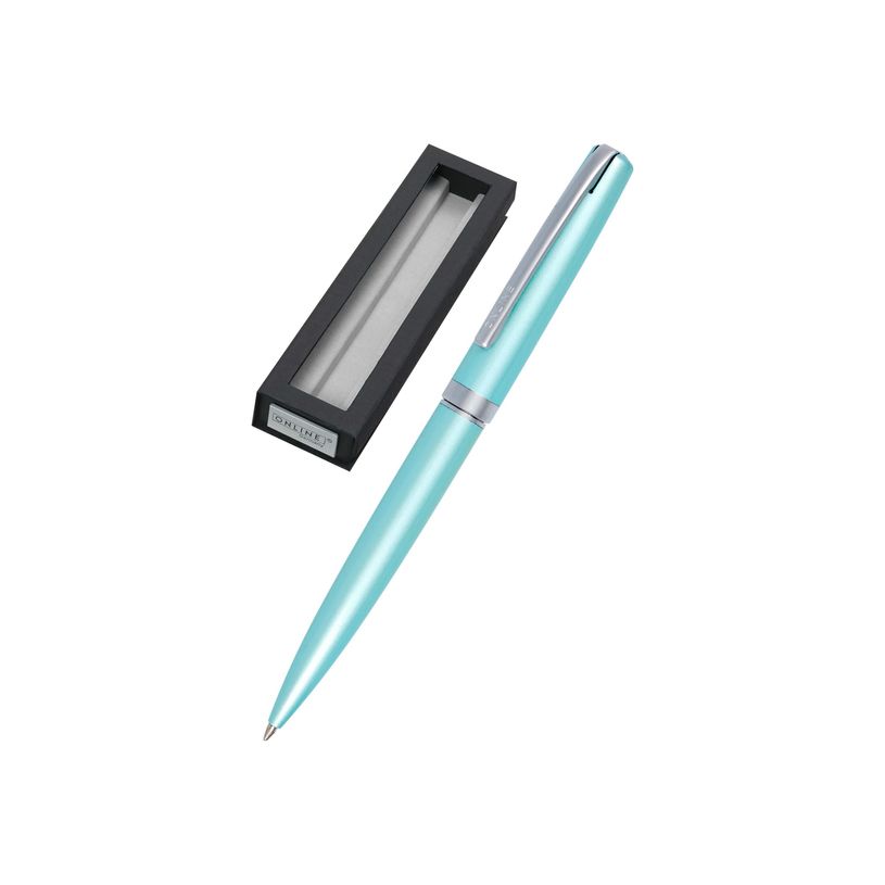 4014421346438-Online Eleganza - Stylo à bille - turquoise satin-P_400011435_3-0