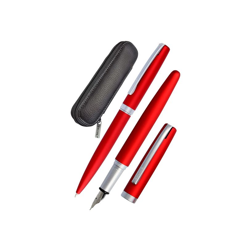 4014421346445-Online Eleganza - Parure stylo à bille/stylo plume - rouge satin-P_400011436_1-0