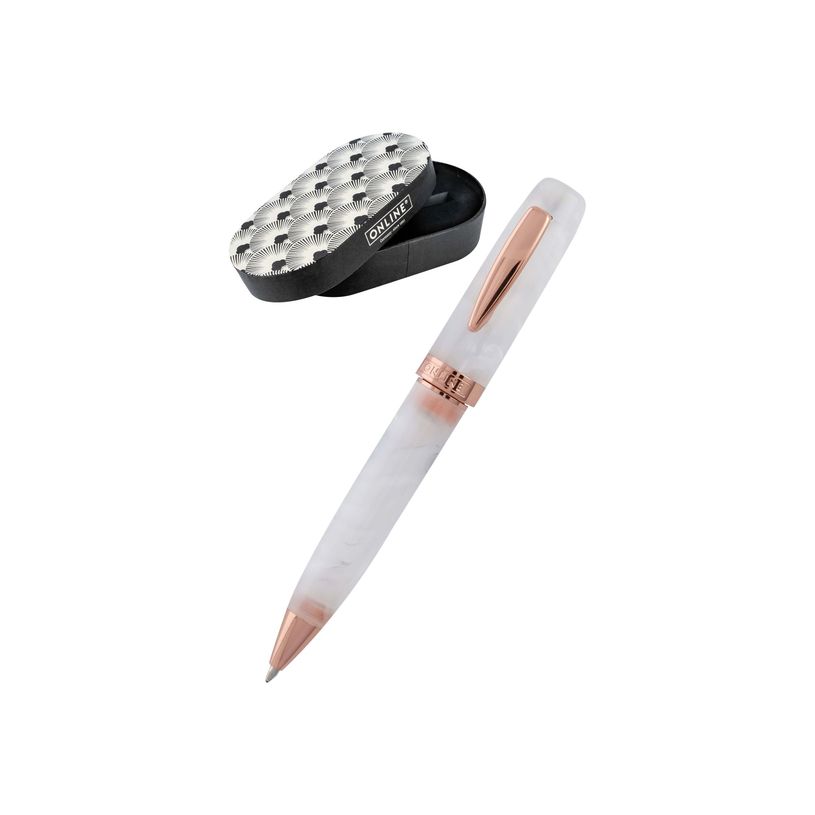 4014421440341-Online Bohemian Art - Stylo à bille - blanc/rose-P_400011470_1-0
