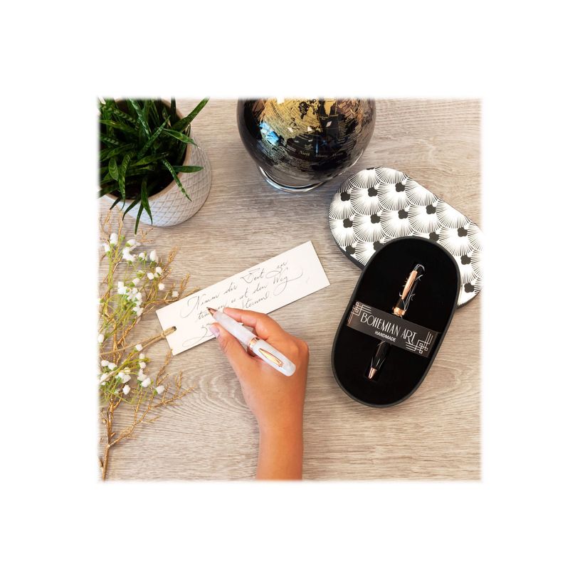 4014421440341-Online Bohemian Art - Stylo à bille - blanc/rose-P_400011470_4-3