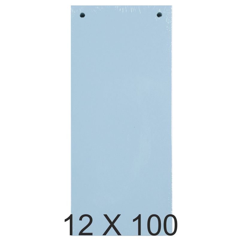 4010961133156-Exacompta - 12 Packs de 100 fiches intercalaires - 105 x 240 mm - bleu clair-P_400011511_1-0