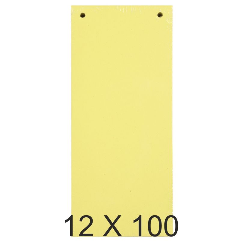 4010961133255-Exacompta - 12 Packs de 100 fiches intercalaires - 105 x 240 mm - jaune-P_400011512_1-0