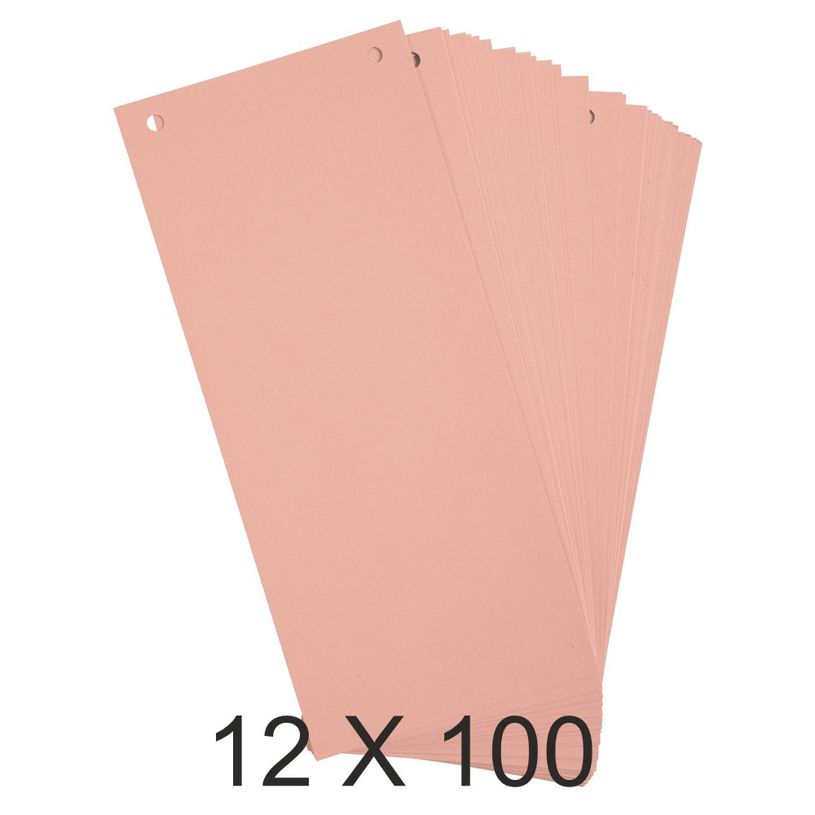 3130631133352-Exacompta - 12 Packs de 100 fiches intercalaires - 105 x 240 mm - rose-P_400011513_1-0