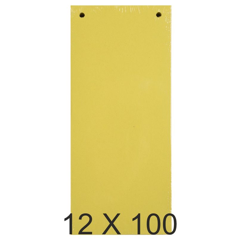3130631134250-Exacompta Forever - 12 Packs de 100 fiches intercalaires - 105 x 240 mm - jaune-P_400011521_1-0