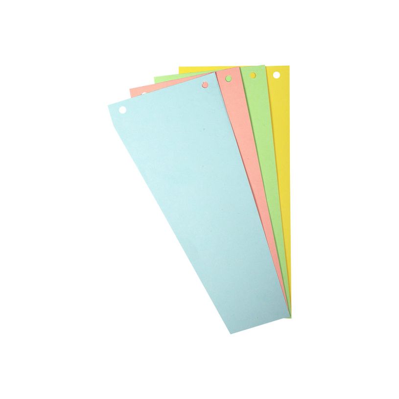 3130632135959-Exacompta Forever - 6 Packs de 100 fiches intercalaires trapézoïdales unies perforées - 10,-P_400011528_4-2