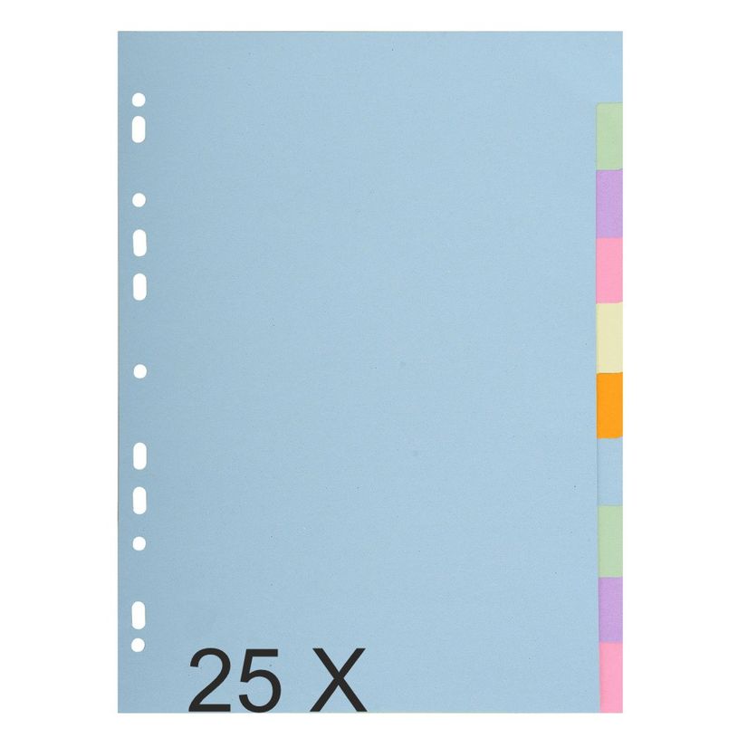 3130631016105-Exacompta - Pack de 25 intercalaires 10 positions - A4 - couleurs pastels assorties-P_400011538_1-0