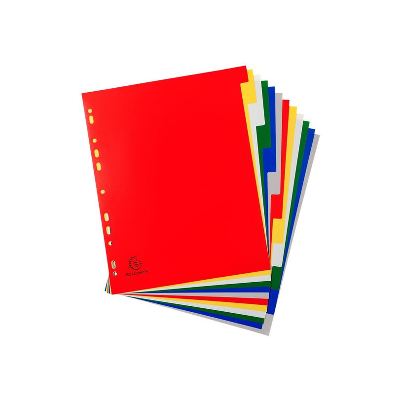 3130632025120-Exacompta - Pack de 20 intercalaires 12 positions numériques - A4 Maxi - couleurs assorti-P_400011550_4-2