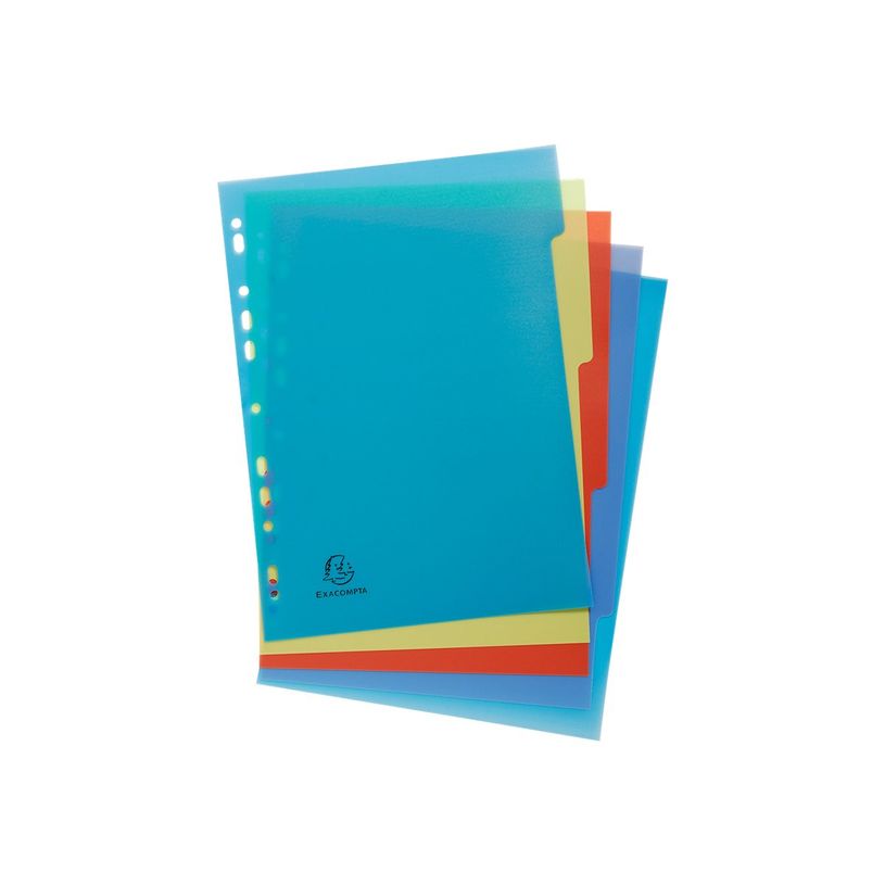 3130632027056-Exacompta Forever - Pack de 25 intercalaires 5 positions - A4 - couleurs assorties-P_400011551_2-1