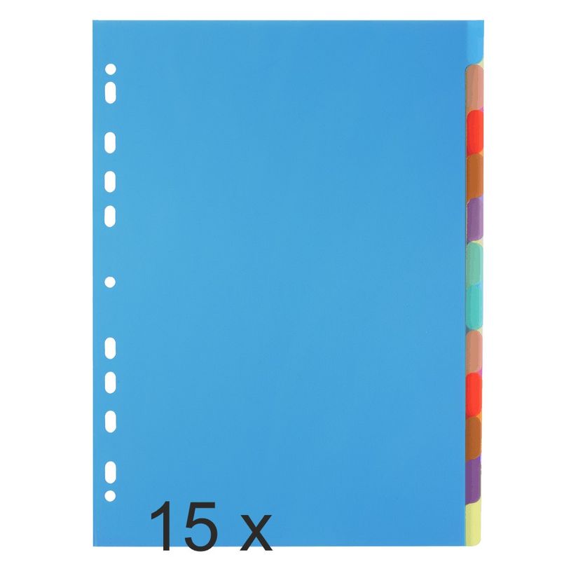 3130632036126-Exacompta Chromaline - Pack de 15 intercalaires 12 positions - A4 - couleurs assorties tra-P_400011554_1-0