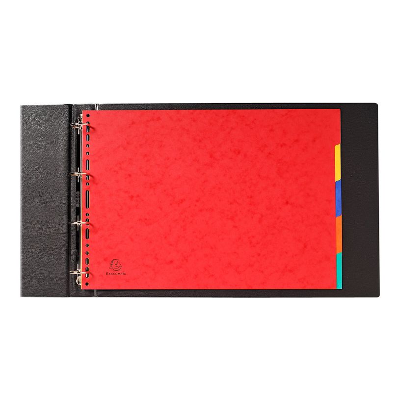 3141879909883-Exacompta - Pack de 20 intercalaires 5 positions - A3 - couleurs assorties-P_400011556_1-2