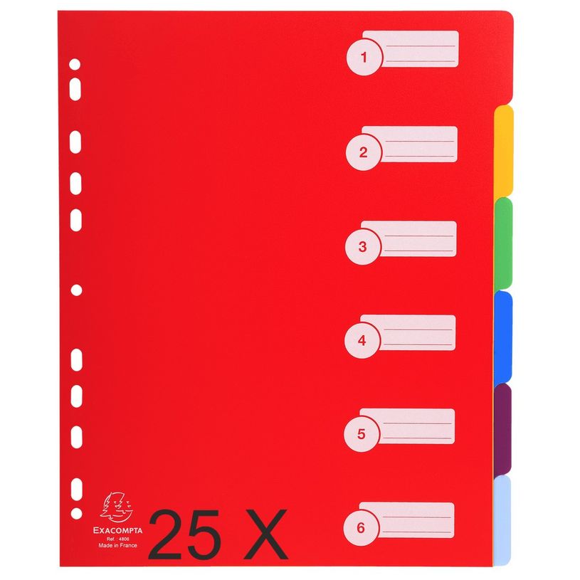 3130632048068-Exacompta - Pack de 25 intercalaires 6 positions - A4 Maxi - couleurs assorties-P_400011557_2-0