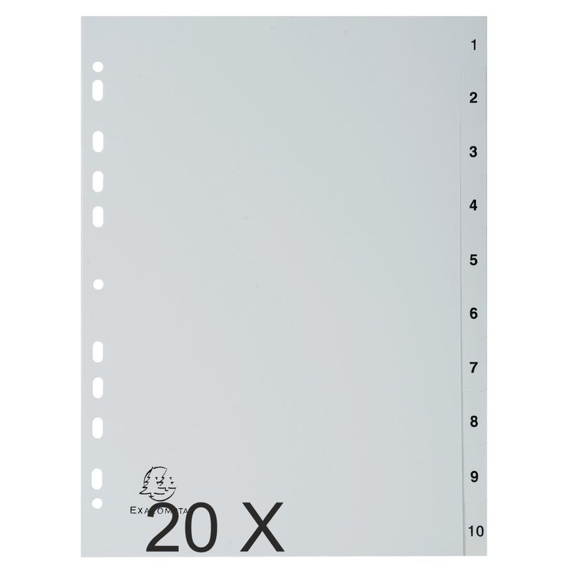 3130630017103-Exacompta - Pack de 20 intercalaires 10 positions numériques - A4 - gris-P_400011566_1-0