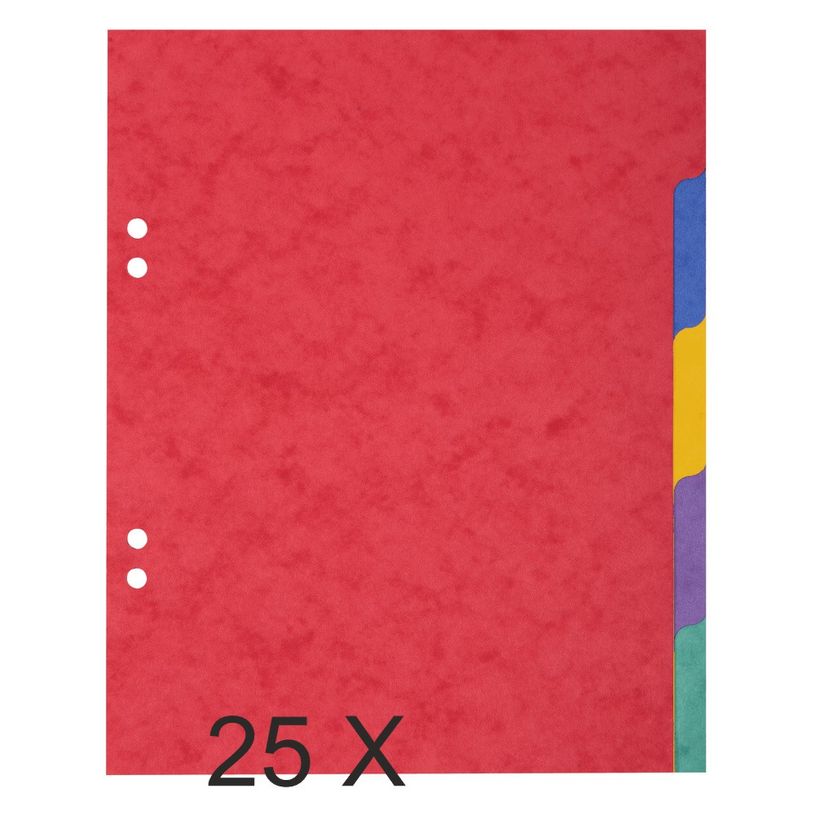 5016196148049-Exacompta - Pack de 25 intercalaires 5 positions - A5 - couleurs assorties-P_400011569_1-0