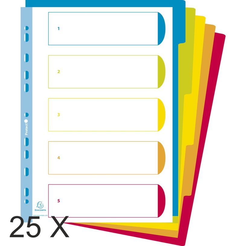 3130632038052-Exacompta Campus - Pack de 25 intercalaires 5 positions - A4 Maxi - translucides-P_400011578_2-0