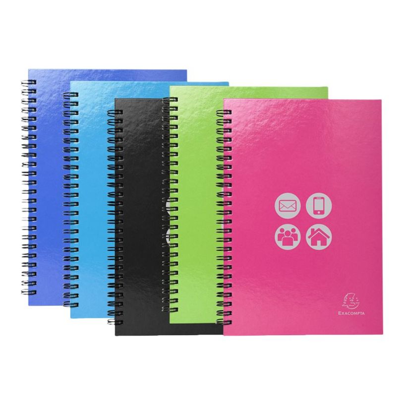 3130631187294-Eaxcompta Iderama - 5 Répertoires à spirale - 22 x 16 cm - 138 pages - couleurs assortie-P_400011603_6-5