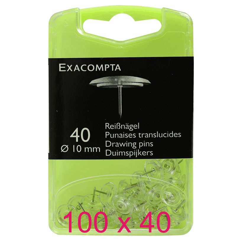 3130631140329-Exacompta - 100 Boîtes de 40 Punaises tête plate - 7 mm - cristal-P_400011626_1-0