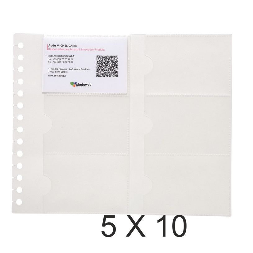 3130632851347-Exacompta - 5 Packs de 10 recharges pour porte cartes de visite Exacard - 19 x 23 cm - 120-P_400011648_2-0