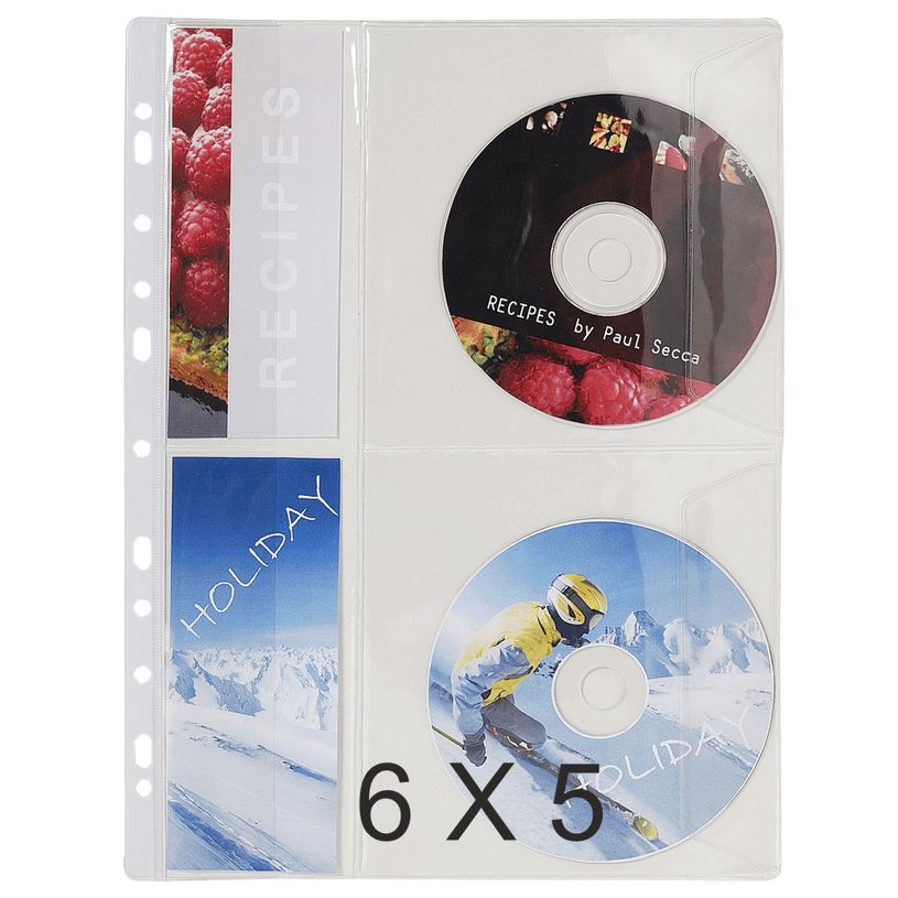 3130631055012-Exacompta - 6 Packs de 5 Pochettes perforées pour CD/DVD - A4 - 14/100-P_400011662_1-0