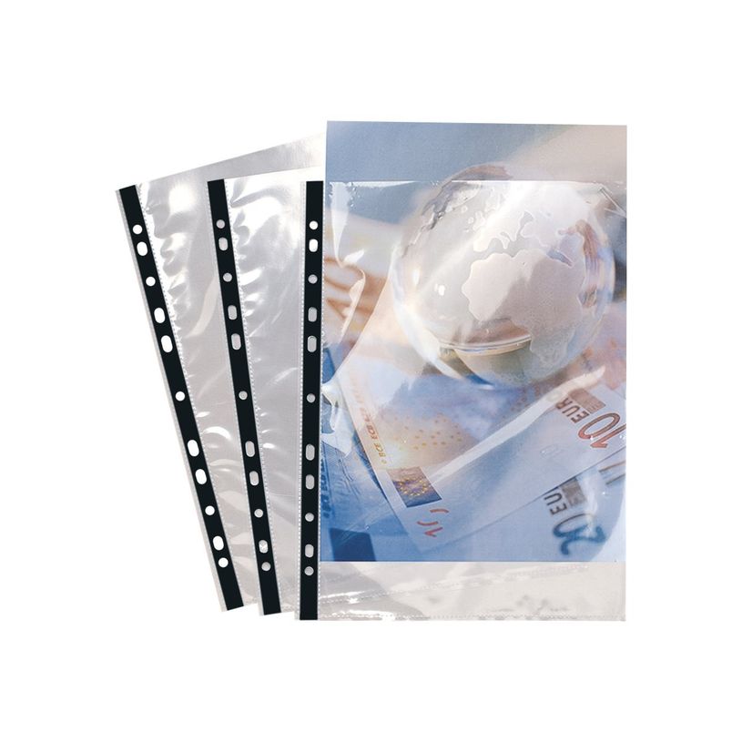 3130631059003-Exacompta - 100 Pochettes perforées - A4 - 9/100 - cristal-P_400011677_2-1