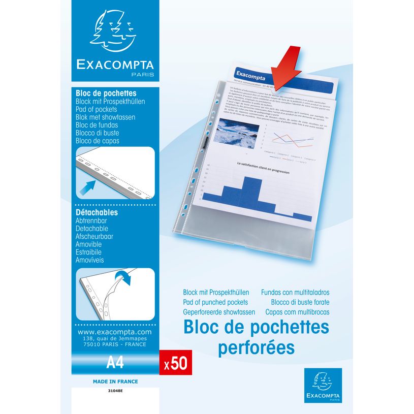 3037920310480-Exacompta Quick Doc - 50 Pochettes perforées - A4 - lisses - cristal-P_400011680_1-0