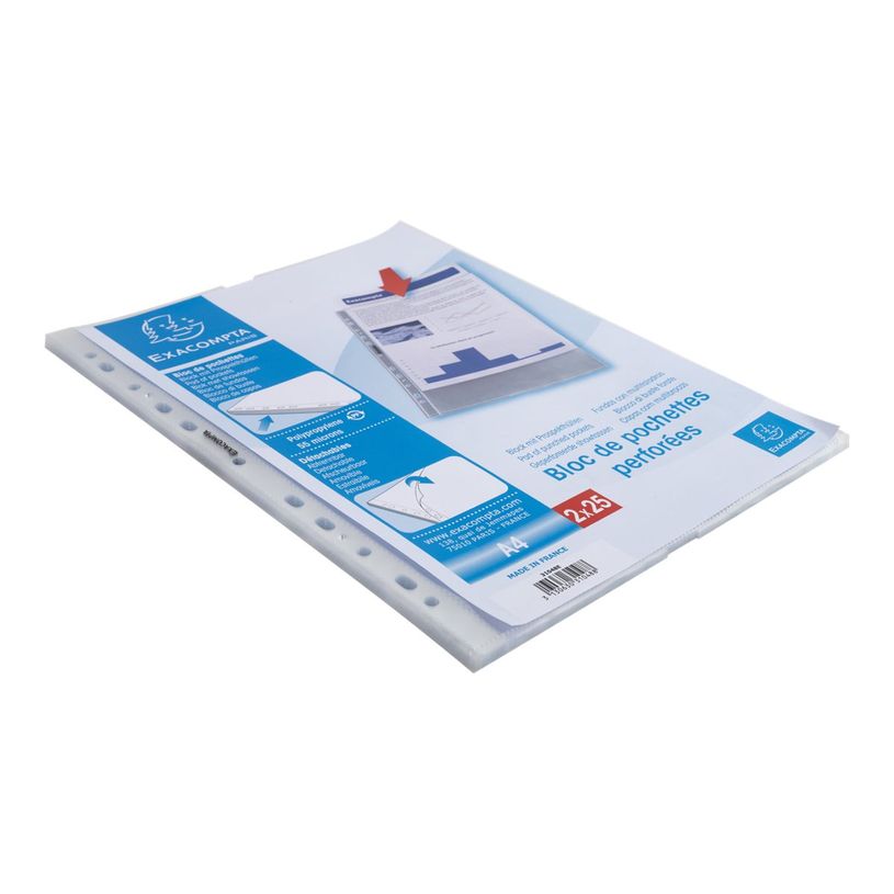 3037920310480-Exacompta Quick Doc - 50 Pochettes perforées - A4 - lisses - cristal-P_400011680_4-3