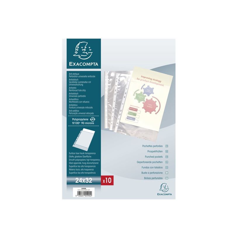 3130631059904-Exacompta - 10 Pochettes perforées - 32 x 24 cm - 9/100 - cristal-P_400011681_2-1