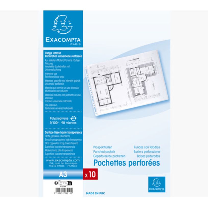 3130631062102-Exacompta - 10 Pochettes perforées - A3 paysage - 9/100-P_400011682_4-3