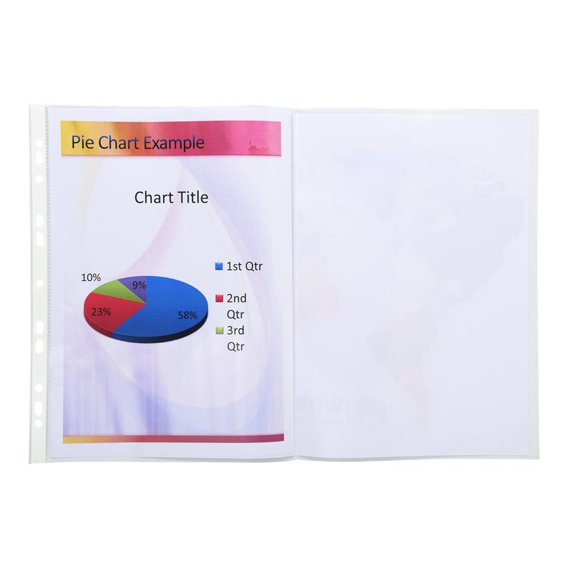 3130630062059-Exacompta - 10 Pochettes perforées doubles - A4 ou A3 - 9/100-P_400011683_2-1