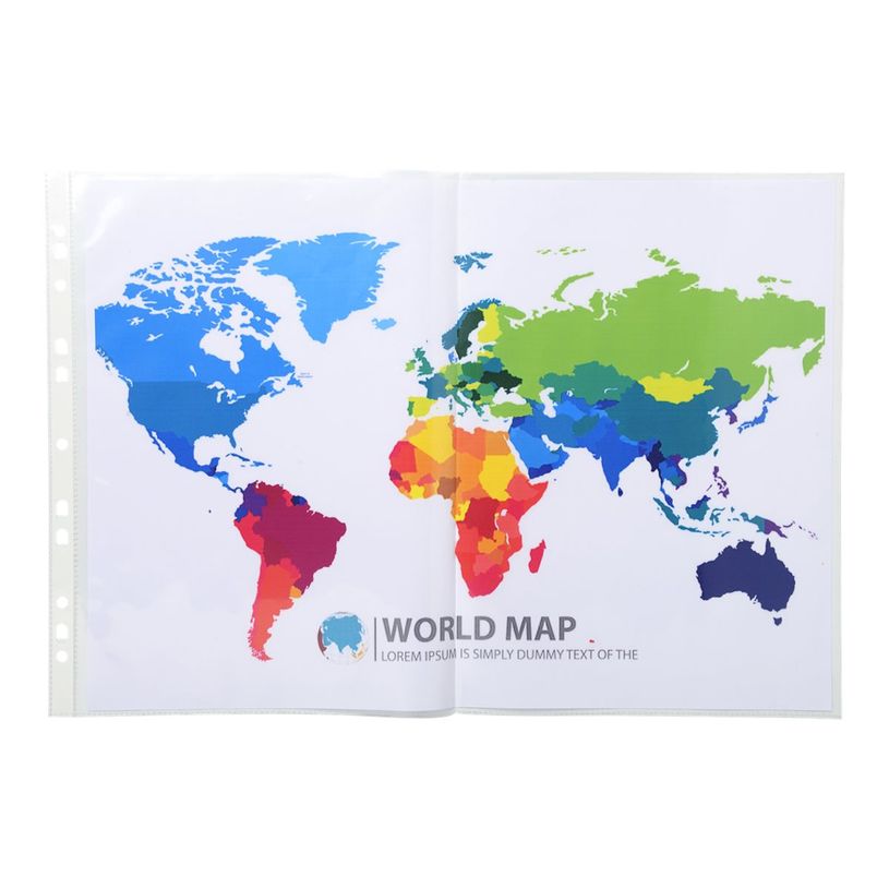 3130630062059-Exacompta - 10 Pochettes perforées doubles - A4 ou A3 - 9/100-P_400011683_4-3