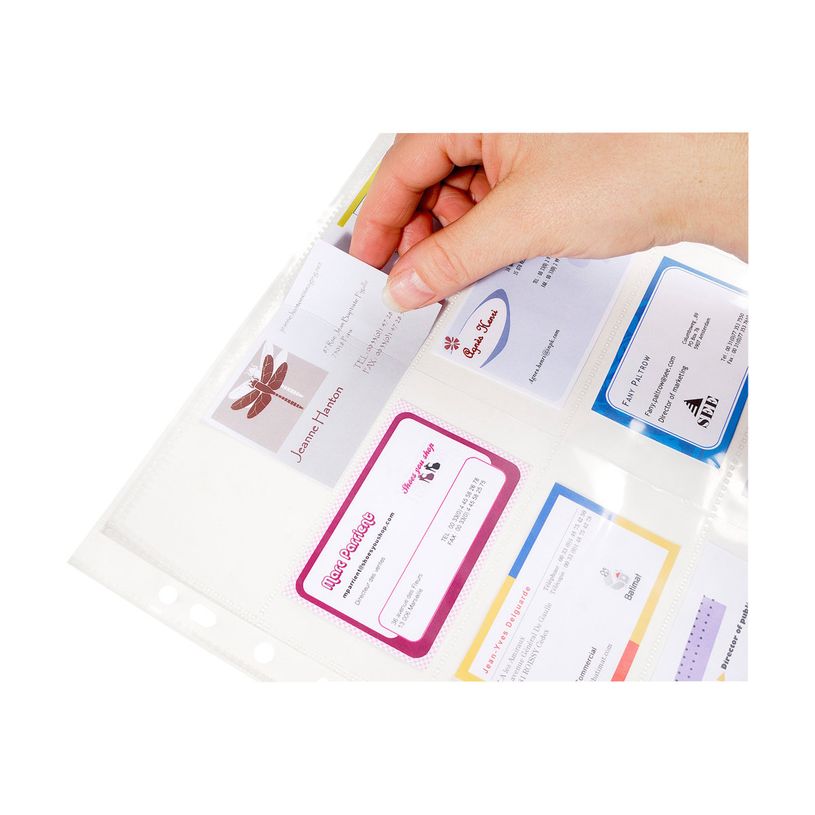 3130630550464-Exacompta - 10 Pochettes pour cartes de visite - A4 - cristal-P_400011684_2-1