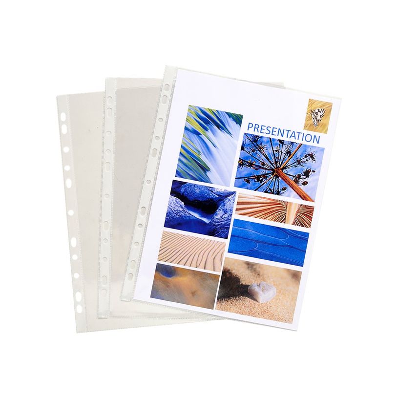 3130630031949-Exacompta - 100 Pochettes perforées (étui carton) - A4 - 8/100 - cristal-P_400011699_2-1