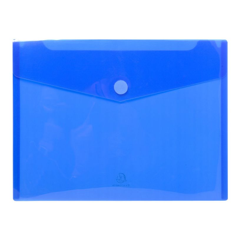 3130631564224-Exacompta - 5 Pochettes enveloppes à scratch - A4 - bleu translucide-P_400011703_1-0