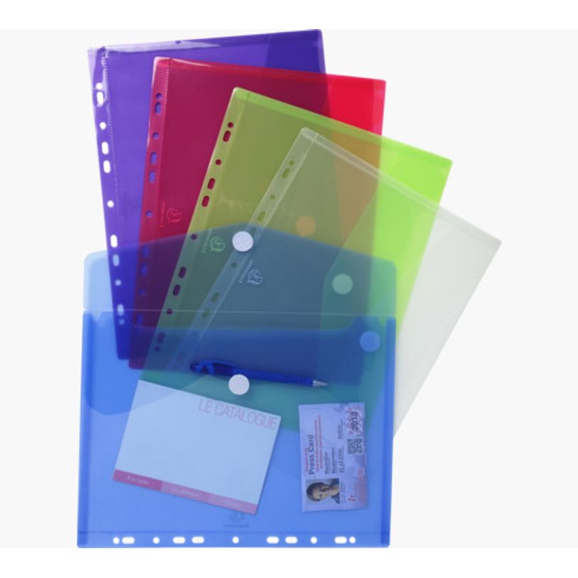 3130631573806-Exacompta - 5 Pochettes perforées à scratch - A4 - couleurs assorties-P_400011705_1-0