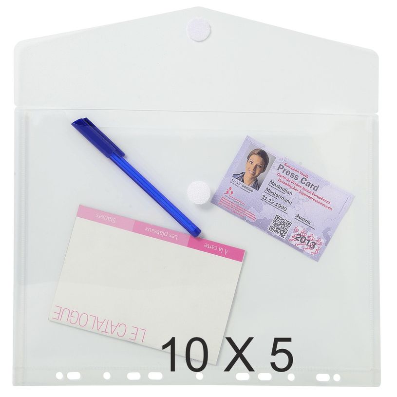 3130632573812-Exacompta - 10 Packs de 5 Pochettes perforées à scratch - A4 - incolore-P_400011706_1-0