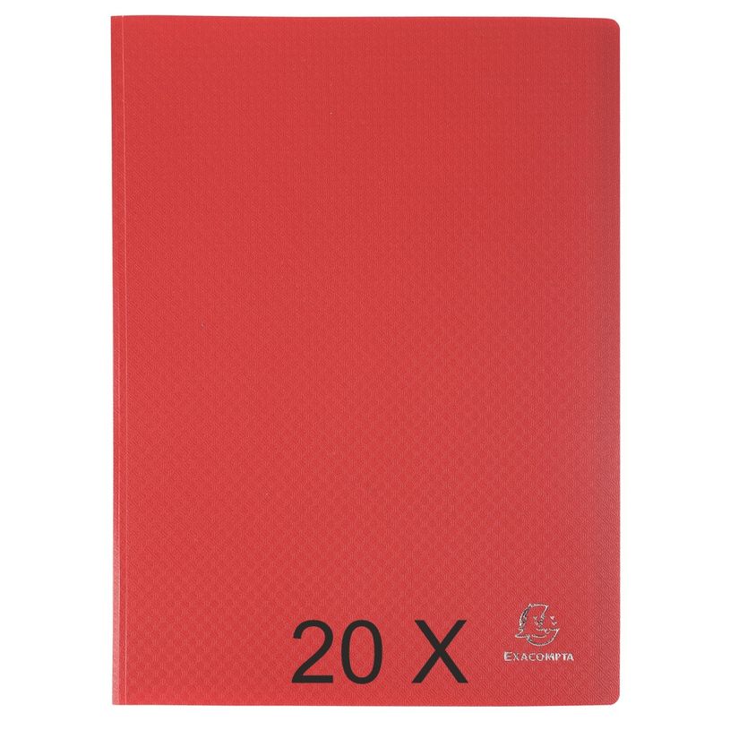 3130632088255-Exacompta Opak - 20 Porte vues - 40 vues - A4 - rouge-P_400011713_1-0
