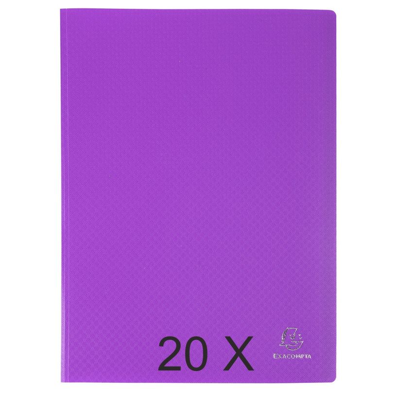 3130632882266-Exacompta Opak - 20 Porte vues - 40 vues - A4 - violet-P_400011715_1-0