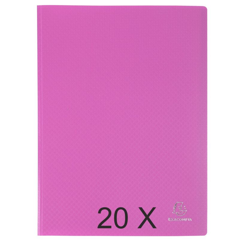 3130632882273-Exacompta Opak - 20 Porte vues - 40 vues - A4 - rose-P_400011716_1-0