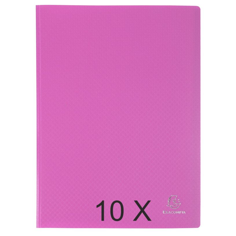 3130632884277-Exacompta Opak - 10 Porte vues - 80 vues - A4 - rose-P_400011732_1-0