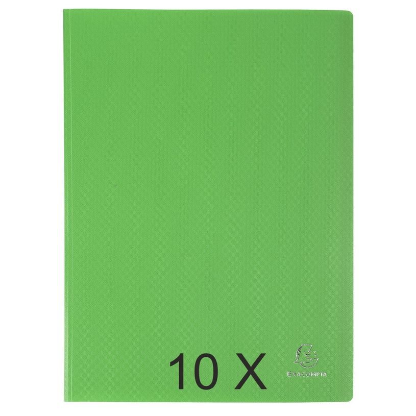 3130632088538-Exacompta Opak - 10 Porte vues - 100 vues - A4 - vert clair-P_400011736_1-0
