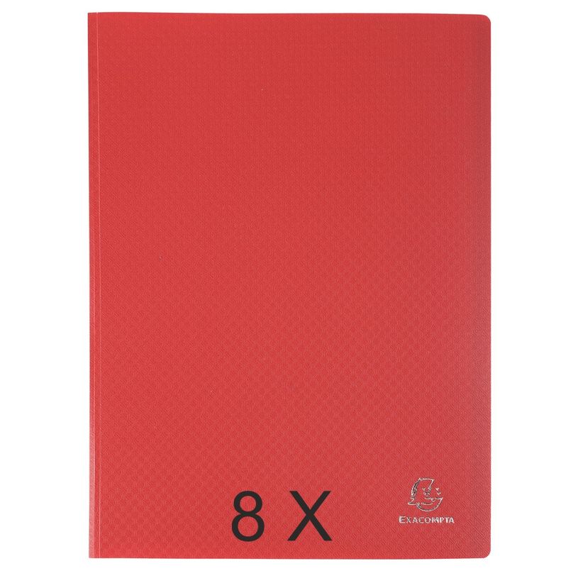 3130632088651-Exacompta Opak - 8 Porte vues - 120 vues - A4 - rouge-P_400011746_1-0