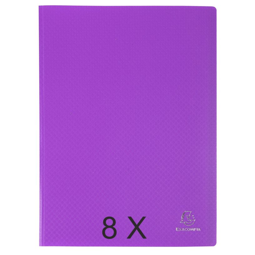 3130632088668-Exacompta Opak - 8 Porte vues - 120 vues - A4 - violet-P_400011747_1-0