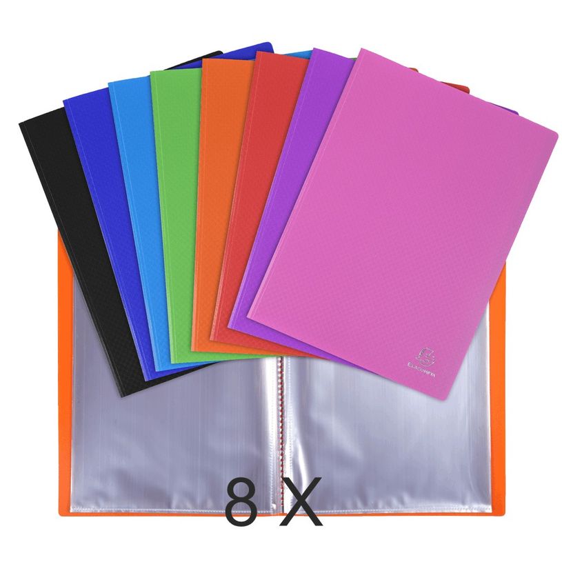 3130632881009-Exacompta Opak - 8 Porte vues - 200 vues - A4 - couleurs assorties-P_400011757_1-0