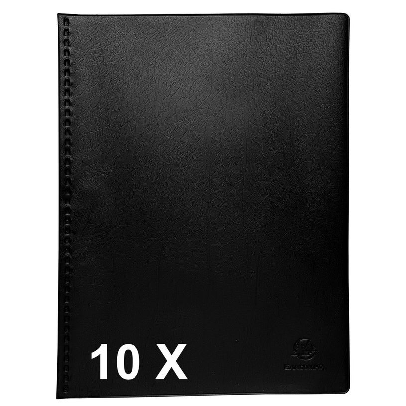 3130631882212-Exacompta Vega Opaque - 10 Porte vues - 40 vues - A4 - noir-P_400011766_1-0