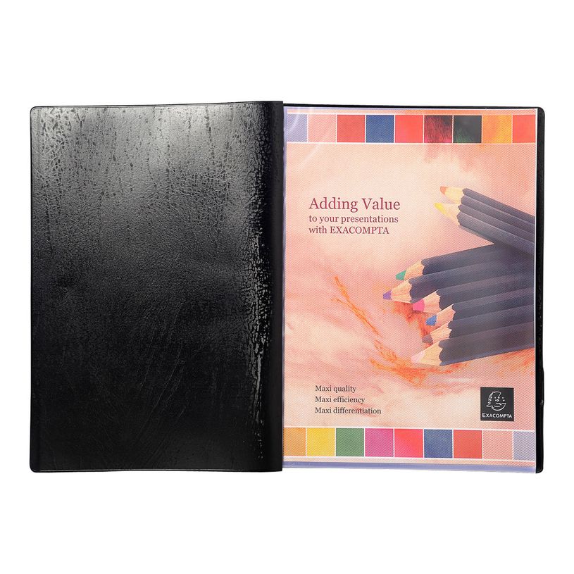 3130631882212-Exacompta Vega Opaque - 10 Porte vues - 40 vues - A4 - noir-P_400011766_2-1